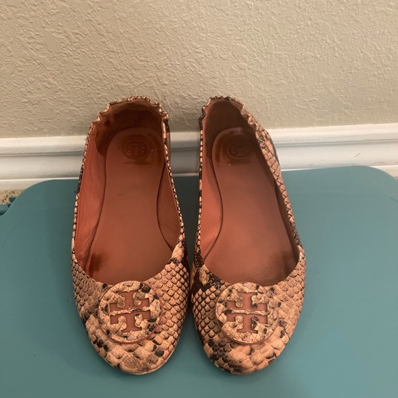 Tory Burch Shoes - Snake skin like- Tory Burch flats
